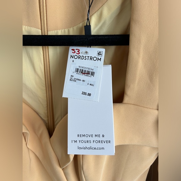 Lavish Alice Obi Butter Yellow Belted Blazer Dress with Long Sleeves - Picture 7 of 9